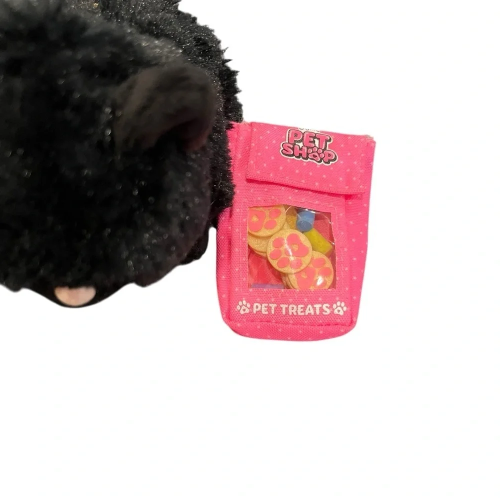 Justice pet shop pixie the black cat plush toy with treats retro y2k